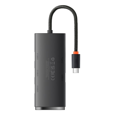 Hub USB BASEUS Lite WKQX030301 4xUSB 3.0 Negru - imagine 3