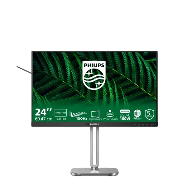 Monitor PHILIPS 24B2G5301/00 24 inch IPS Full HD - imagine 2
