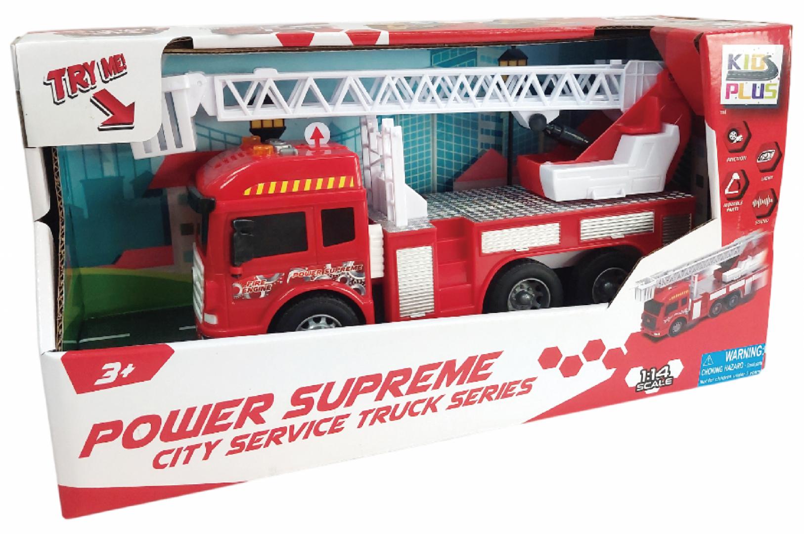 Mașinuță CEVODLE Autospecială Roșie Scara 1/14 28.5cm Lumini Sunete - imagine 2