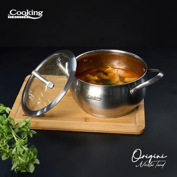 Semioală HEINNER Cooking by Nicolai Tand Origini 3.3L Inox 20x11cm - imagine 4