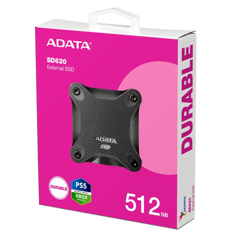 SSD Extern ADATA SD620 512GB USB 3.2 Gen2 Negru - imagine 9
