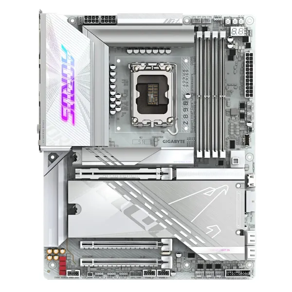 Placă de bază GIGABYTE Z890 AORUS PRO ICE LGA1851 ATX Alb - imagine 2