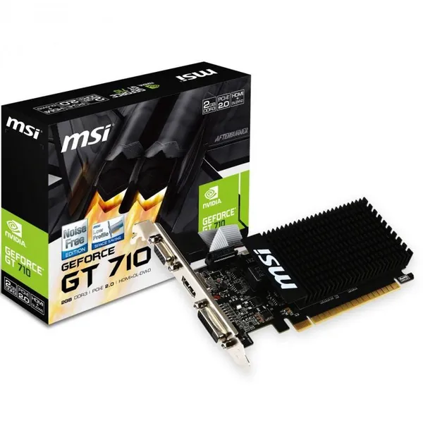 Placa Video MSI GeForce GT 710 2GD3H LP 2GB DDR3 PCI Express 2.0 64-bit