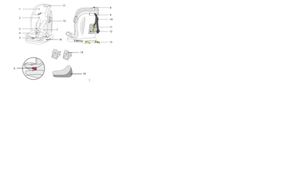 Scaun auto U-GROW Goldfix Plus Isofix Gri Bluetooth - imagine 14