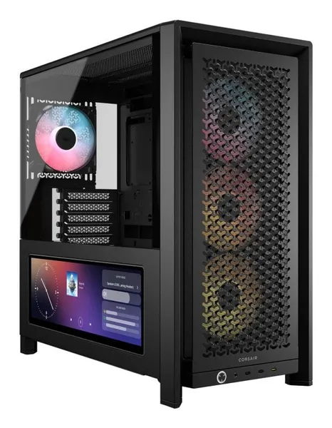 Carcasă PC CORSAIR FRAME 4000D LCD RS ARGB Mid Tower Neagră