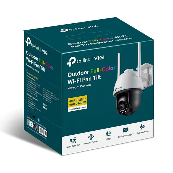 Cameră de supraveghere TP-LINK VIGI C540-W 4MP Pan/Tilt Wi-Fi Exterior - imagine 3