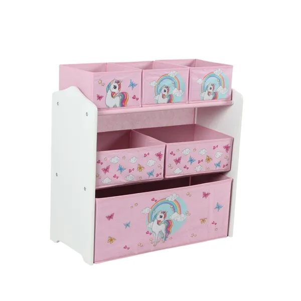 Dulap Depozitare Jucări U-GROW Unicorns 6 Cutii - imagine 2