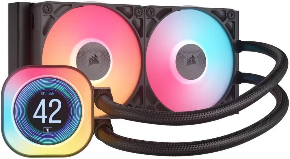 Cooler Procesor CORSAIR iCUE LINK TITAN 240 RX LCD Negru
