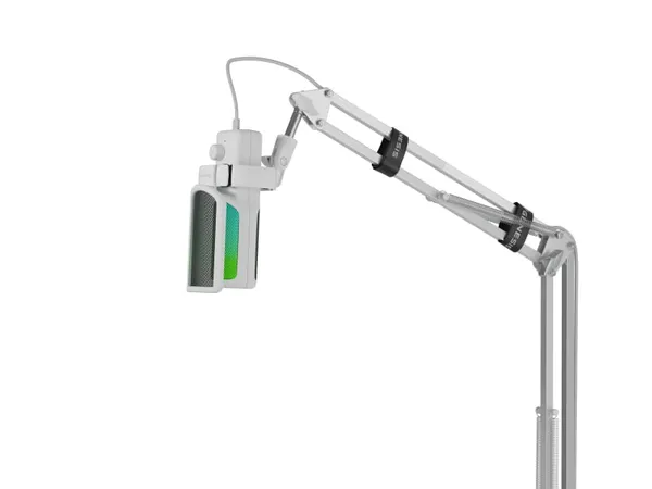 Microfon GENESIS Radium 251 Condenser USB-C LED Alb
