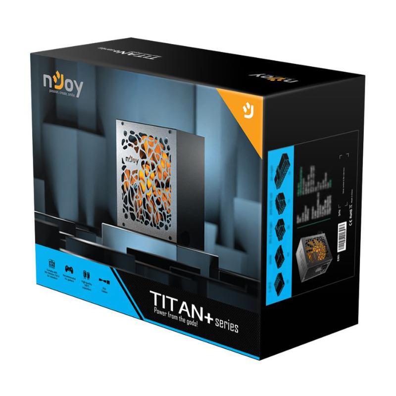 Sursă PC NJOY TITAN+ 750W 80+ BRONZE ATX - imagine 6