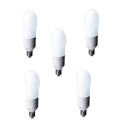 Set 5 Becuri Economice PANASONIC EFA24E672V-5 24W E27 Alb Rece Oval