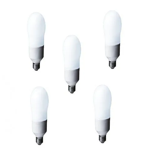 Set 5 Becuri Economice PANASONIC EFA24E672V-5 24W E27 Alb Rece Oval