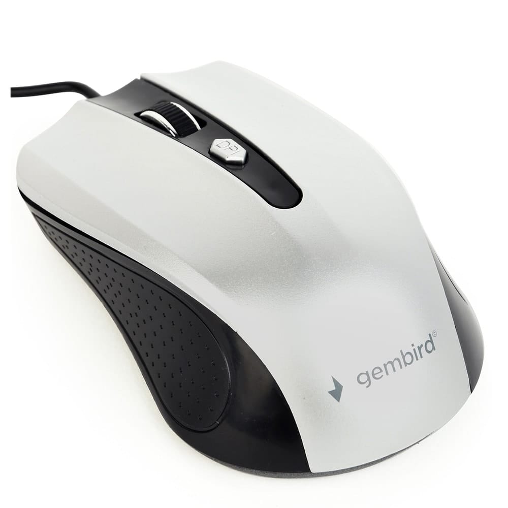 Mouse GEMBIRD MUS-4B-01-BS Negru/Gri USB Optic 1200 DPI