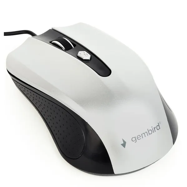 Mouse GEMBIRD MUS-4B-01-BS Negru/Gri USB Optic 1200 DPI