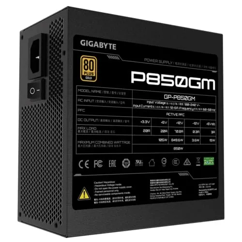 Sursă PC GIGABYTE GP-P850GM 850W Modulară 80 Plus Gold - imagine 8