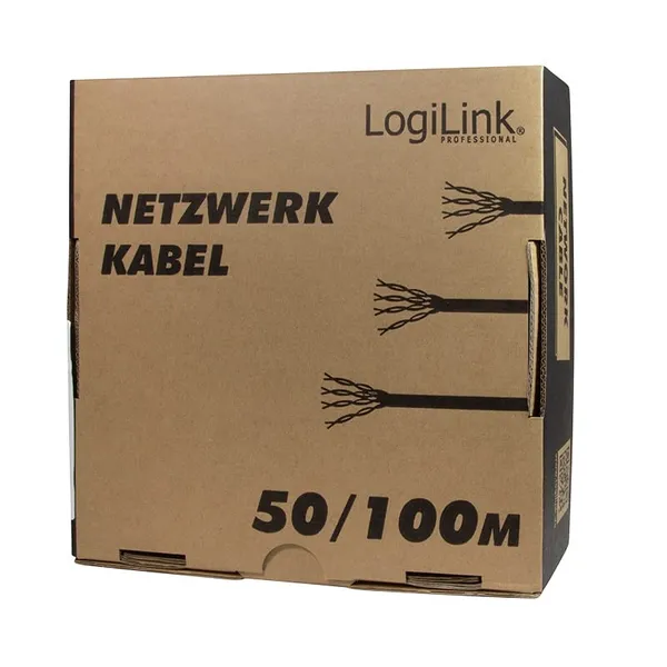 Rolă Cablu Rețea LOGILINK Cat6 S/FTP 100m Alb CPV0039 - imagine 2