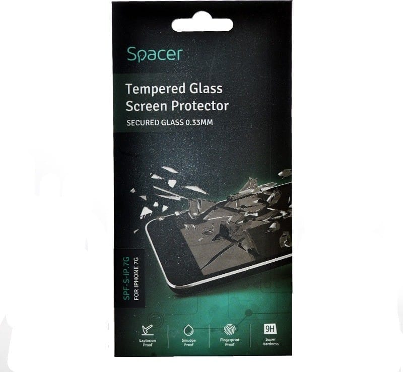 Folie Sticlă Protecție SPACER 3D iPhone 7 Plus SPF-3D-IP.7G
