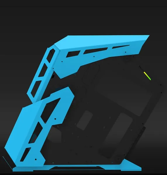 Carcasă PC AQIRYS Procyon Mid Tower Albastru - imagine 3