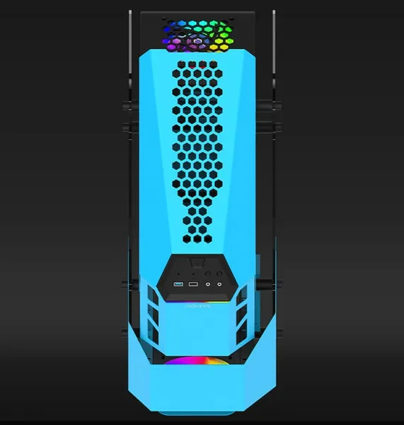 Carcasă PC AQIRYS Procyon Mid Tower Albastru - imagine 4