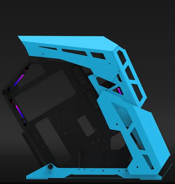 Carcasă PC AQIRYS Procyon Mid Tower Albastru - imagine 6