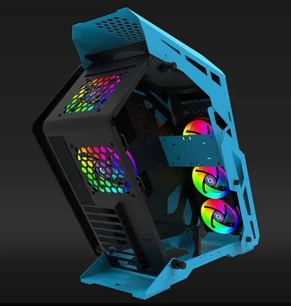 Carcasă PC AQIRYS Procyon Mid Tower Albastru - imagine 2