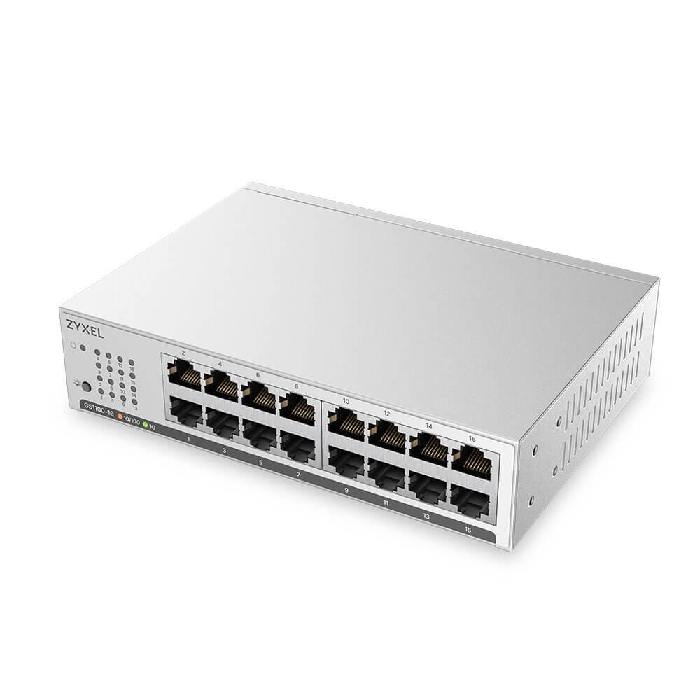 Switch ZYXEL GS1100-16 16 Porturi Gigabit Ethernet Unmanaged V4