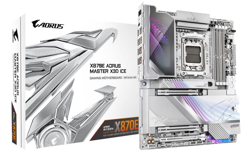 Placă de bază GIGABYTE X870E AORUS MASTER X3D ICE Socket AM5