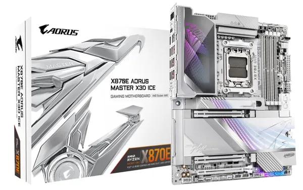Placă de bază GIGABYTE X870E AORUS MASTER X3D ICE Socket AM5