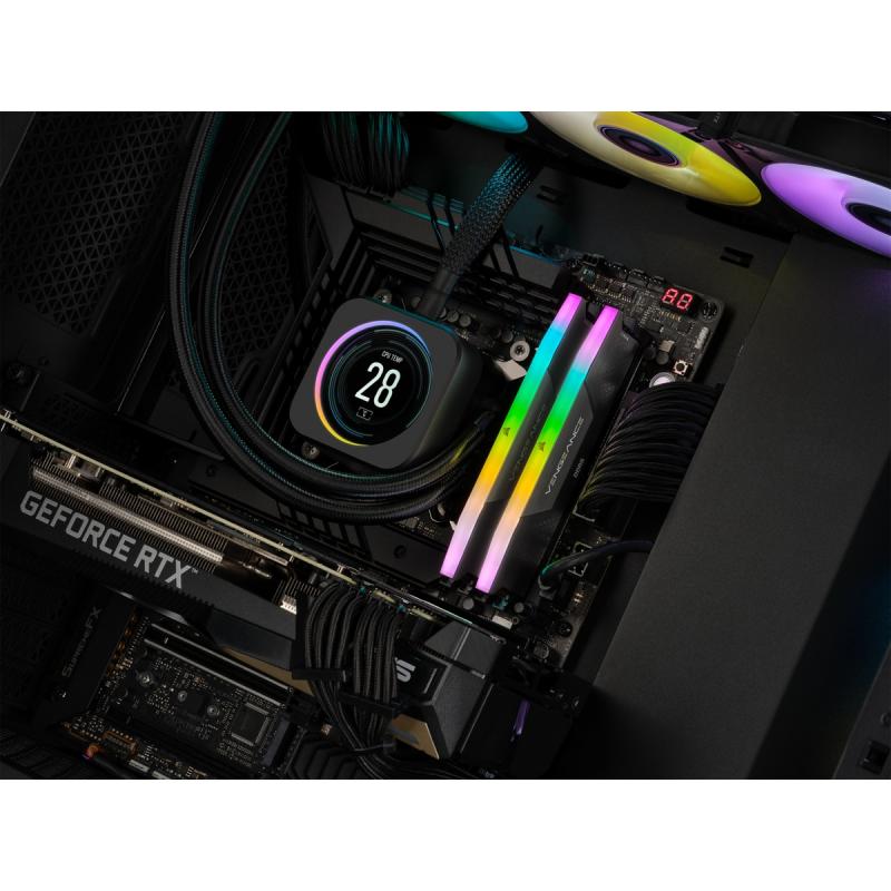 Memorie RAM PC CORSAIR Vengeance RGB 32GB DDR5 6000MHz - imagine 5