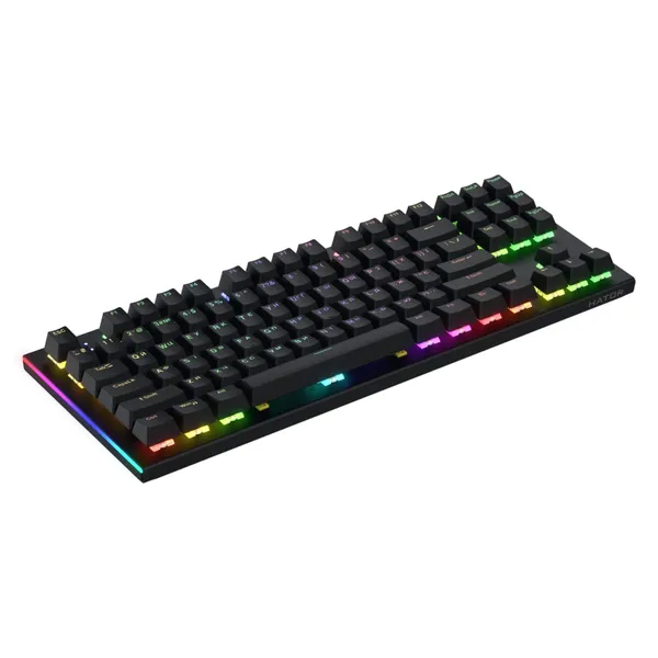 Tastatură Mecanică HATOR Gravity X TKL Switch Aurum Orange RGB Negru - imagine 3