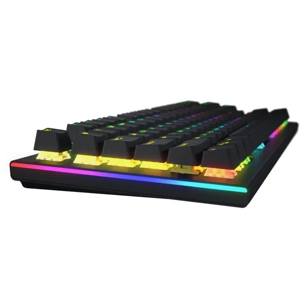 Tastatură Mecanică HATOR Gravity X TKL Switch Aurum Orange RGB Negru - imagine 2