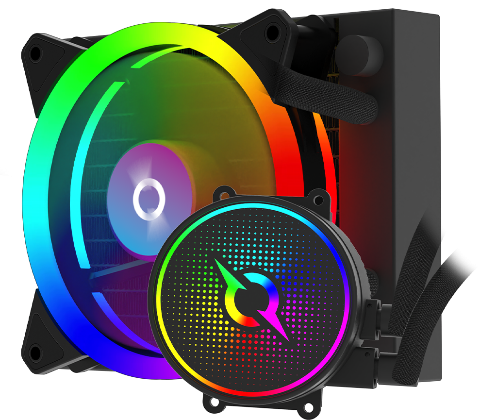 Cooler Procesor AQIRYS AQUARIUS 120 AIO ARGB Negru