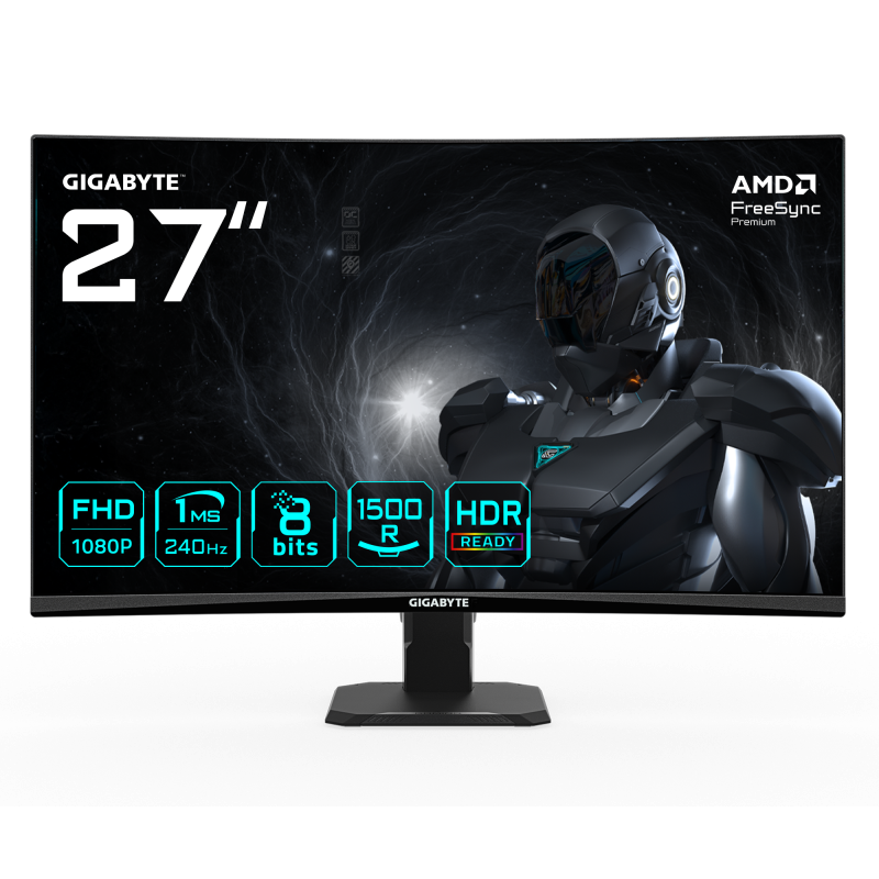 Monitor GIGABYTE GS27FC2 27 inch Full HD 1ms Negru