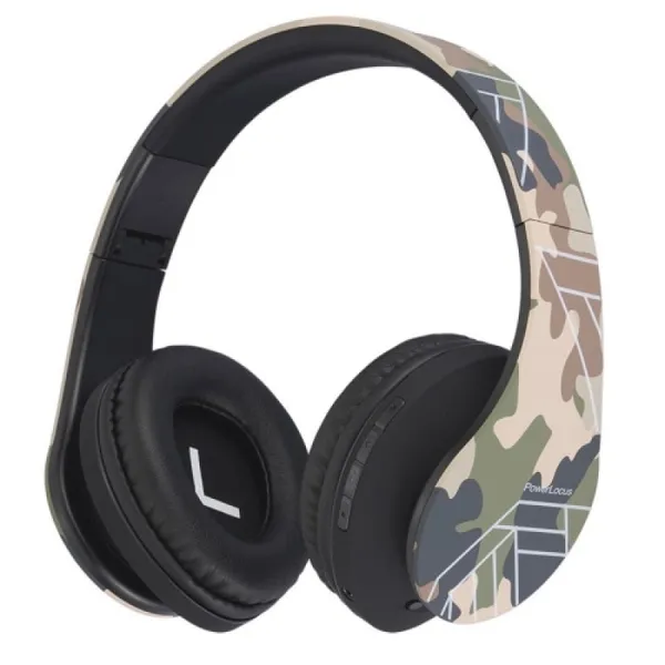 Casti Over-ear POWERLOCUS P2 Camo Wireless Wired Verde