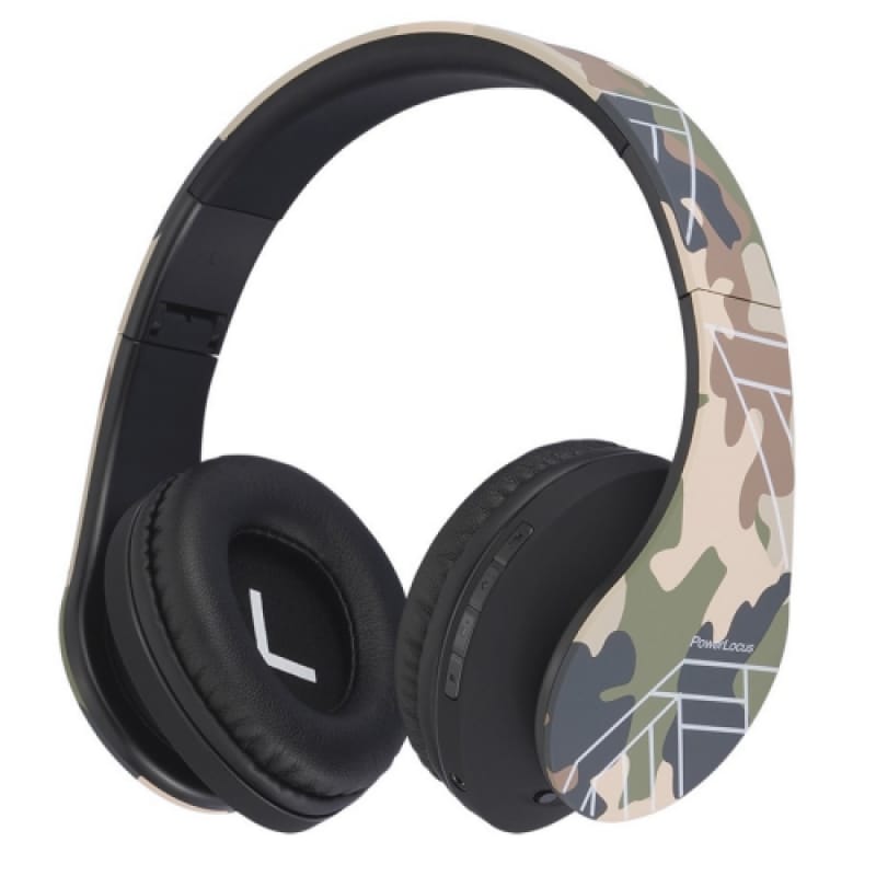 Casti Over-ear POWERLOCUS P2 Camo Wireless Wired Verde