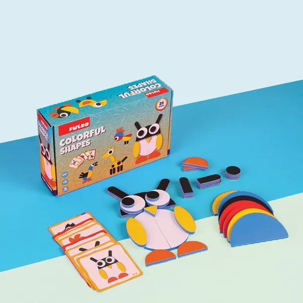 Joc Puzzle PUEDO TOYS Spumă EVA 29 Piese Colorate - imagine 5