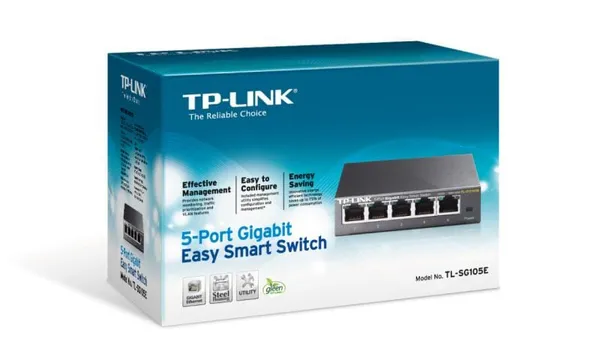 Switch TP-LINK TL-SG105E 5 Porturi Gigabit Managed - imagine 4