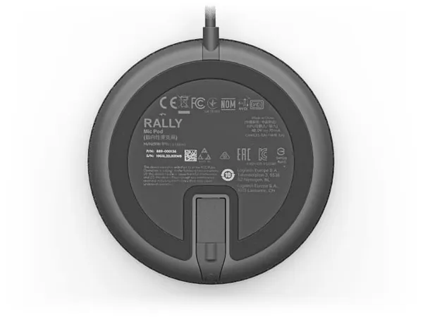 Microfon LOGITECH Rally Mic Pod USB Negru 989-000430 - imagine 4