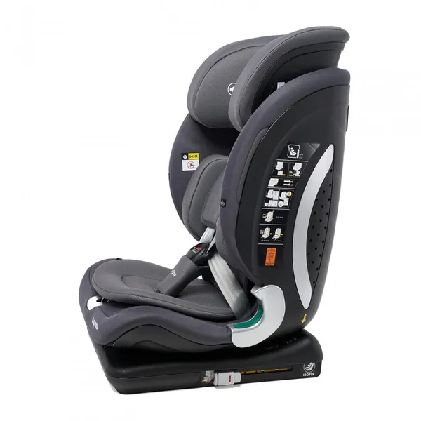 Scaun auto U-GROW Goldfix Plus Isofix Gri Bluetooth - imagine 4