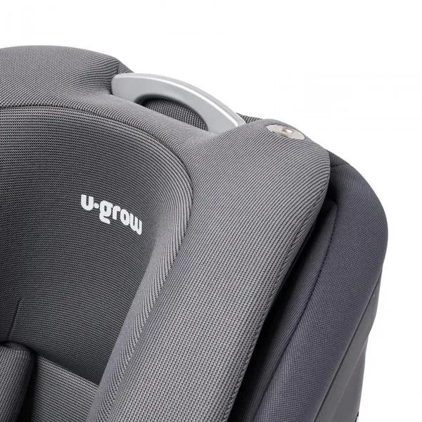 Scaun auto U-GROW Goldfix Plus Isofix Gri Bluetooth - imagine 8