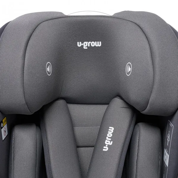 Scaun auto U-GROW Goldfix Plus Isofix Gri Bluetooth - imagine 9