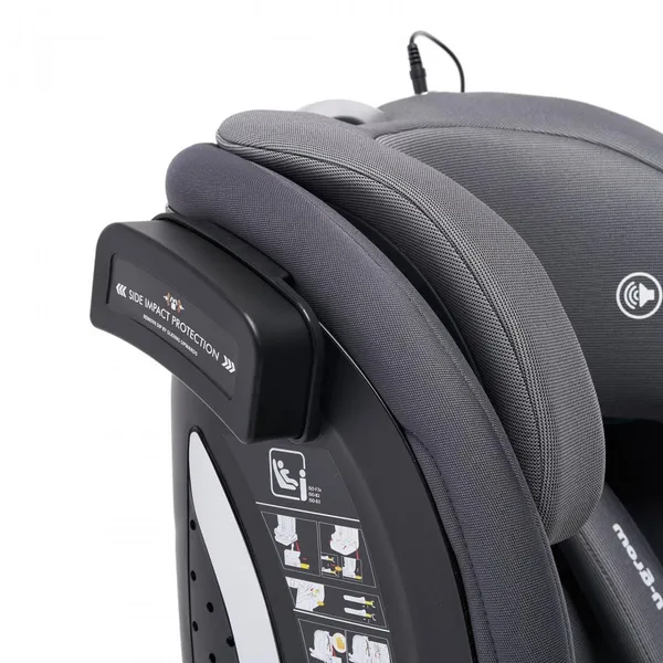 Scaun auto U-GROW Goldfix Plus Isofix Gri Bluetooth - imagine 10