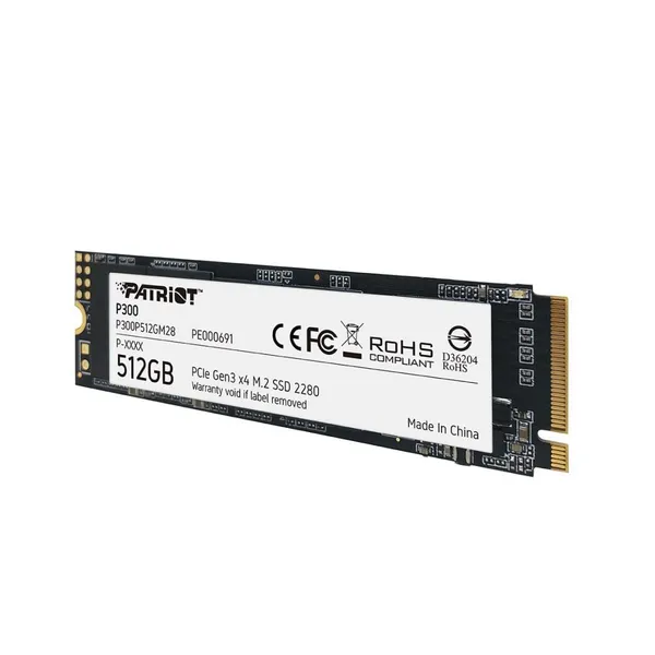SSD PATRIOT P300 512GB M.2 NVMe PCIe Gen3 - imagine 2