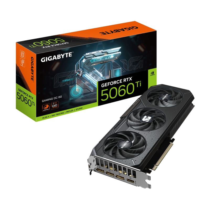 Placă Video GIGABYTE GeForce RTX 5060 Ti Gaming OC 8GB GDDR7 PCIe 5.0