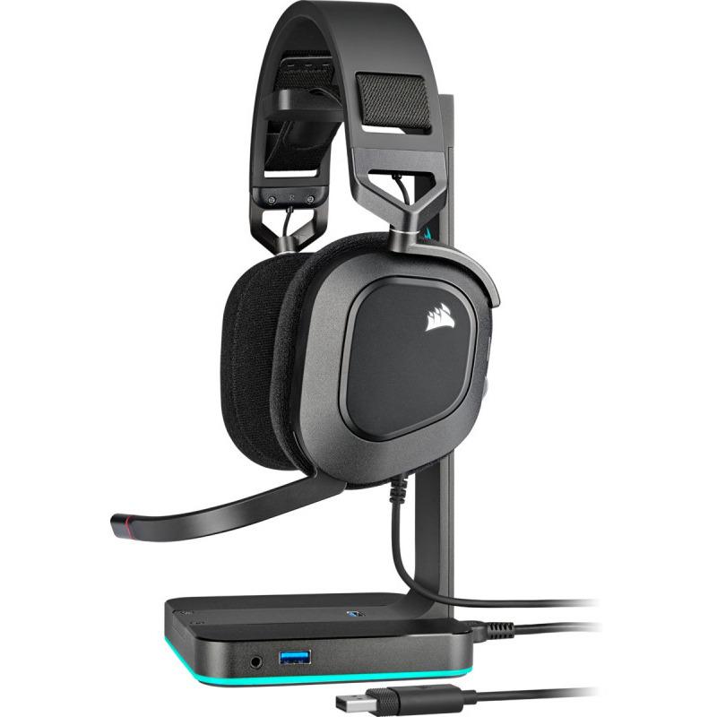 Căști Gaming CORSAIR HS80 Surround Over-head Negru Carbon - imagine 3