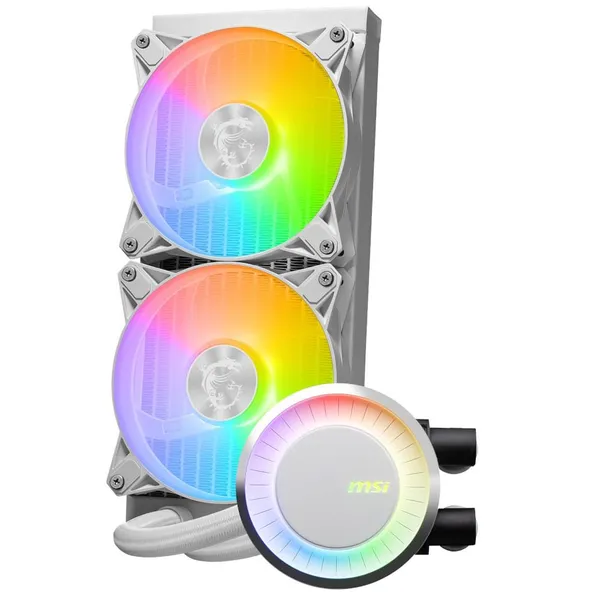 Cooler Procesor MSI MAG CORELIQUID E240 Alb AIO 120mm - imagine 2