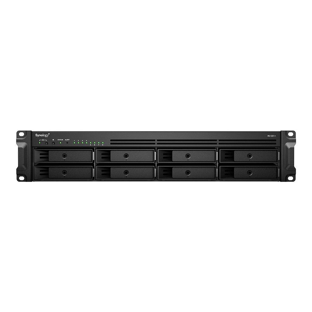 NAS SYNOLOGY RS1221+ 8-Bay AMD Ryzen V1500B 4GB DDR4 - imagine 2