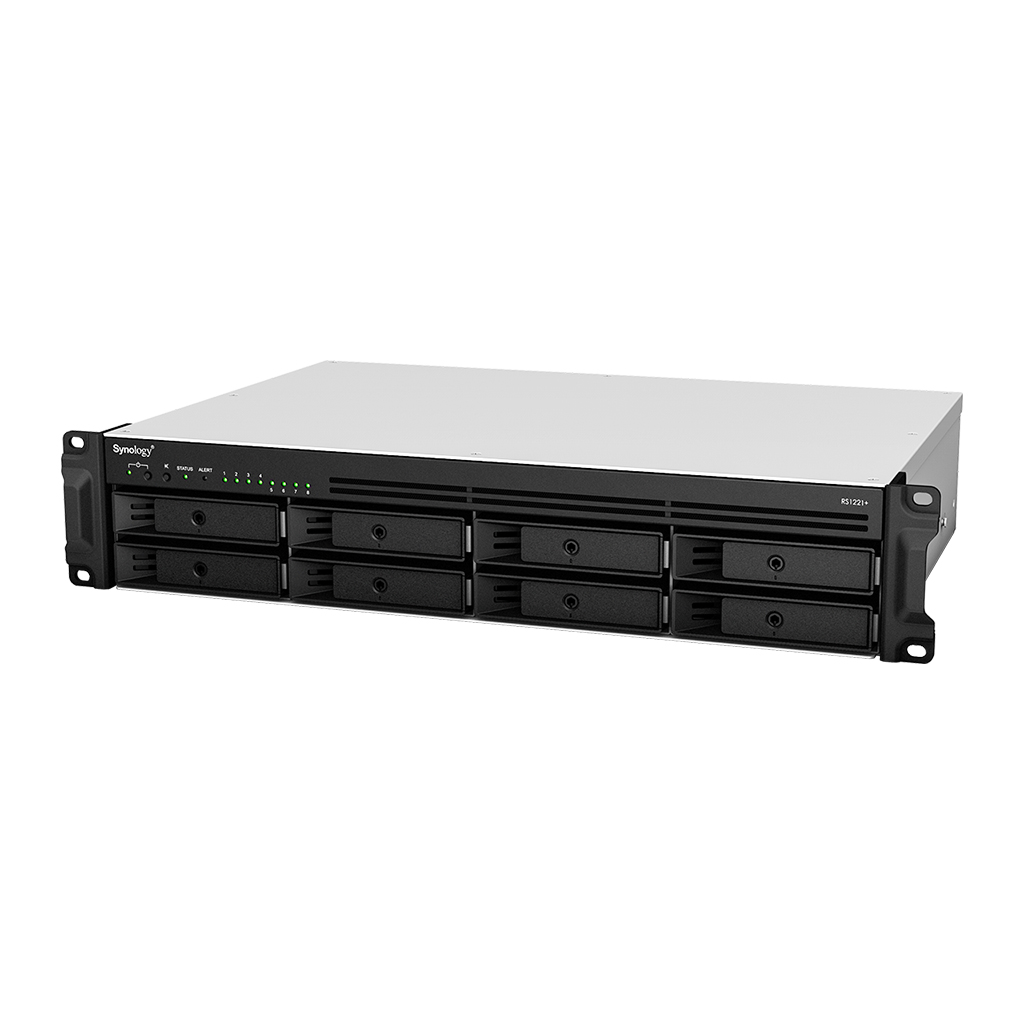 NAS SYNOLOGY RS1221+ 8-Bay AMD Ryzen V1500B 4GB DDR4 - imagine 3