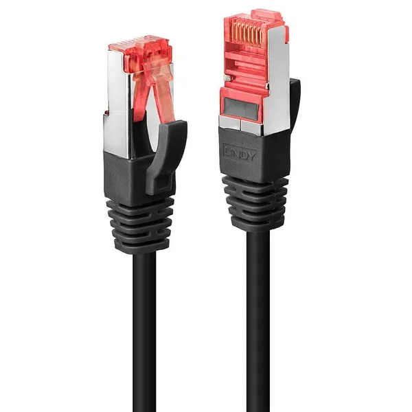 Cablu Rețea LINDY Cat.6 S/FTP 1m 250MHz Negru