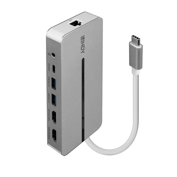 Docking Station LINDY DST-Mx Duo Mini USB Type-C Dual Display 4K 100W - imagine 3